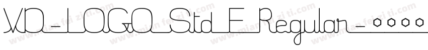 VD-LOGO Std E Regular字体转换
